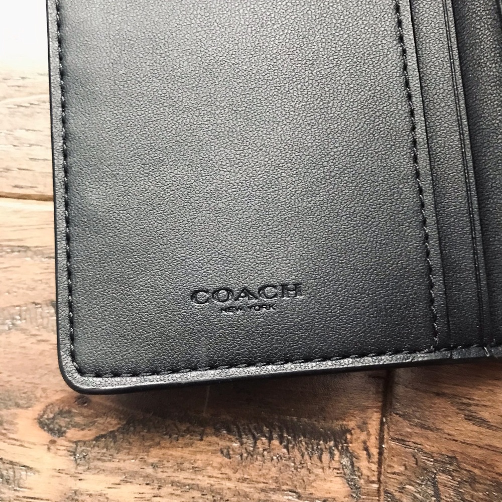 Coach Slim Snap Long Wallet, Buffalo Plaid Print, 7304 - Picture 8 of 12